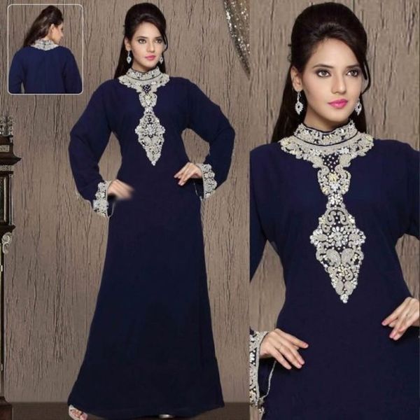 

appliques arabic kaftan evening dresses dubai abaya prom dress for women high neck gold applique long sleeve muslim formal party gowns, Black;red