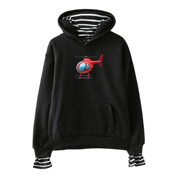 

tony lopez merch elicopter kpop sweatshirts men women pullover harajuku tracksuit internet celebrity cropped hoodie hoody, Black