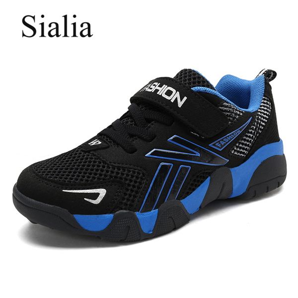 

sialia spring autumn children sneakers for boys casual shoes kids girls sneakers mesh patchwork outdoor tenis zapatillas nino y190525, Black;red