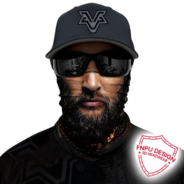 

3d marvel character aquaman cosplay face mask marvel film windproof neck tube cycling superhero motorcycle durag braga cuello, Black