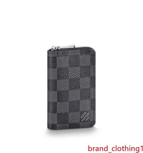 

new n63076 zippy coin purse vertical men real leather long wallet chain wallets compact purse clutches evening key card holders