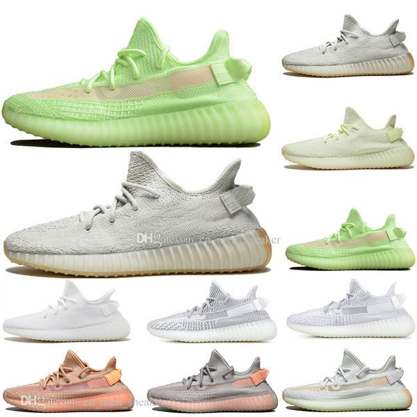 

In Stock Kanye West Clay V2 Static Reflective Rainbow discoloration Mens Running Shoes Hyperspace True Form Women men Sport Designer Sneaker