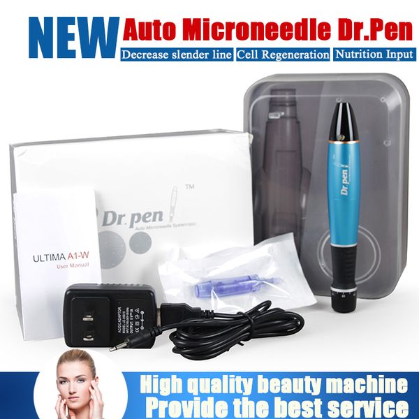 

rechargeable derma pen powerful microneedle dermapen derma stamp meso therapy 12 needles replaceable cartridge electric micro derma needle