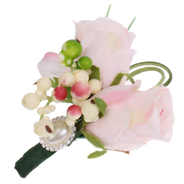 

искусственная роза бутоньерка корсаж невесты жениха свадебные принадлежности для вечеринок