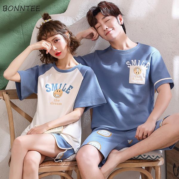 

пижама наборы men summer cartoon printed nightgown корейский cople короткими рукавами lounge мужская одежда sleepwear мужчина плюс размер 3x, Black;brown