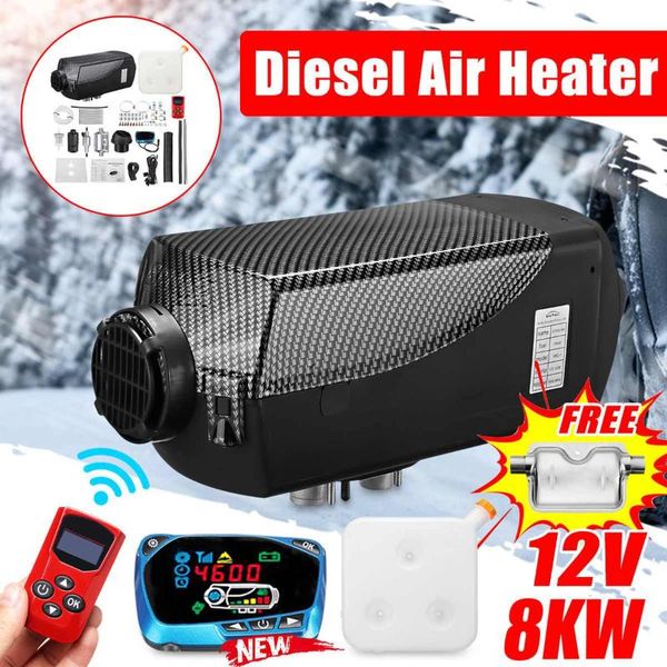 

12v 8kw автомобильный обогреватель дизельный воздухонагреватель все в одном двигателе парковка автомобиля парковка теплее с жк монитором для