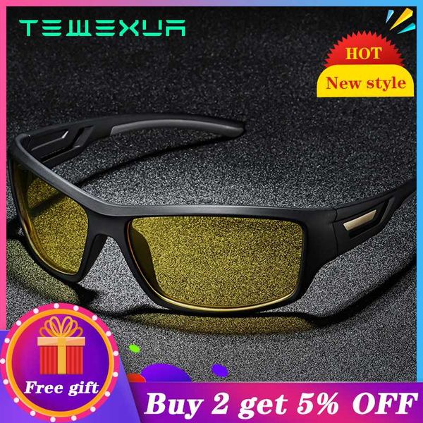 

tewexua big frame fashion polarized sunglasses men driving glasses for woman male sport glasses goggles brand uv400 protection, White;black