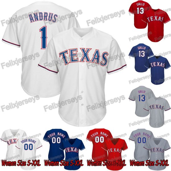 

Lady Youth Men 1 Elvis Andrus Texas Asdrubal Cabrera 13 Joey Gallo Shin-Soo Choo Rangers Nomar Mazara Delino DeShields Troy Dixon Jersey