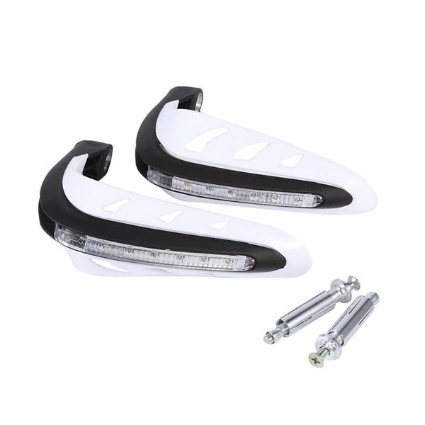 

1 pair motorbike handbar protector with led daytime running lights handguards bx