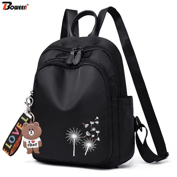 

black oxford girls backpack bag women bagpack youth casual daily daypack portable back pack female teenage school bags 2019