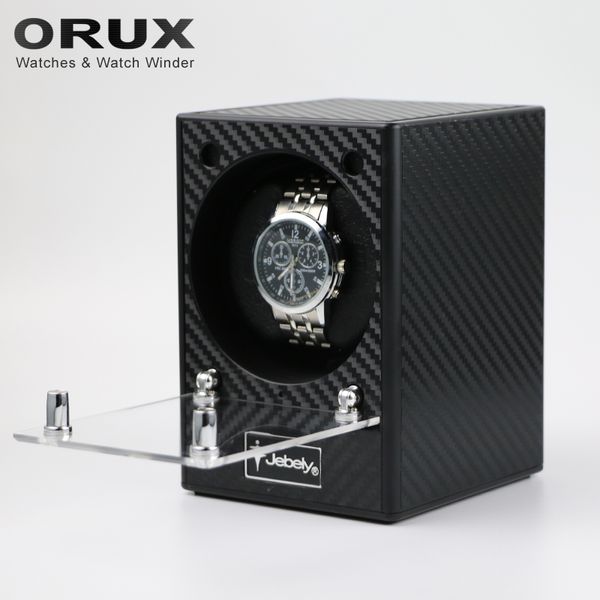 

jebely new arrival black watch winder for automatic watches automatic single watches box jewelry watch display box ja082km