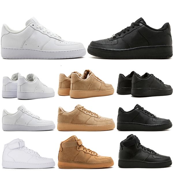 

new brand discount one 1 dunk running shoes for men women sports skateboarding high low cut white black wheat trainers sneakers