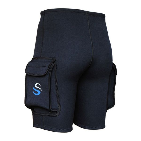 

dsgs slinx 3mm neoprene wetsuit tech shorts snorkeling scuba diving equipment surfing trunks submersible pocket pants black