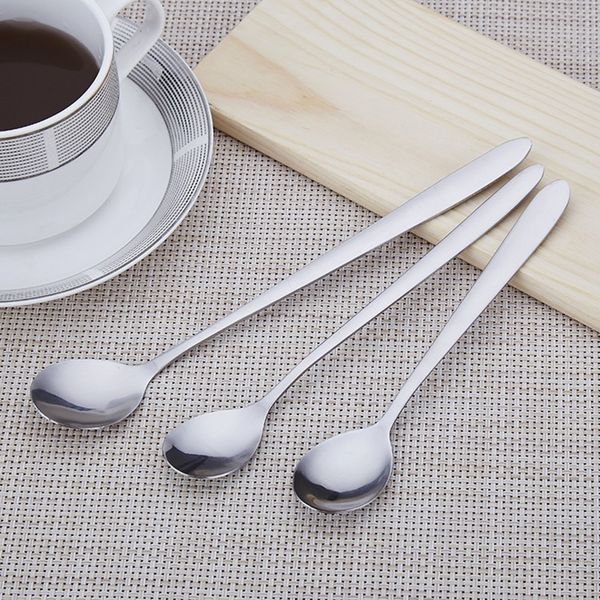 

spoon long handle spoons flatware coffee drinking tools kitchen gadget stainless steel eco-friendly eec other dinnerware