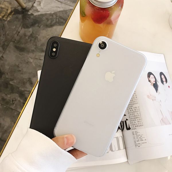 

semi transparent 0.3mm for iphone 6s plus pp case soft plastic frosted phone case back cover for iphone 11 pro max