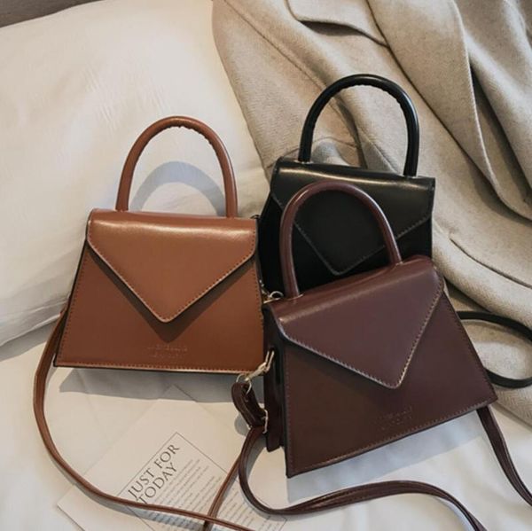 

pu retro bag messenger bag handbag lady small square shoulder