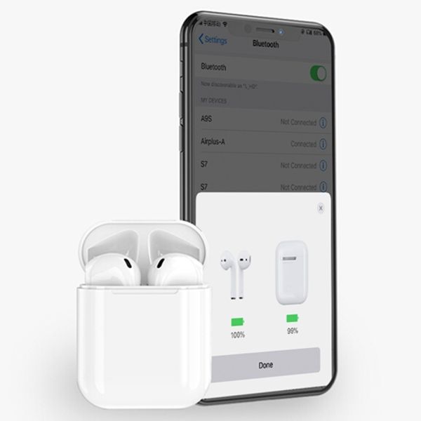 

2019 ear in pection animation bluetooth head et air headphone iri wirele port pod ear phone car earbud for the iphone x am ung