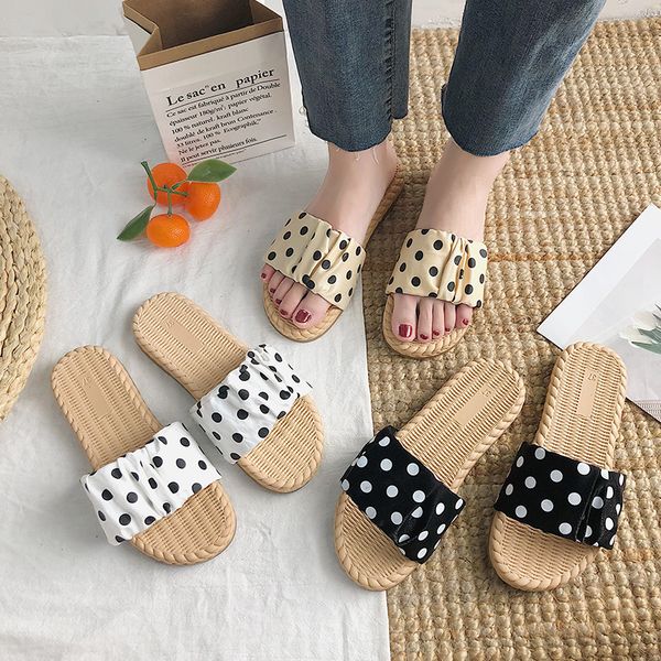 

обувь летняя женщина женщин тапочки открытый pantofle слайды пляж 2020 soft flat pu основные рим мода, Black