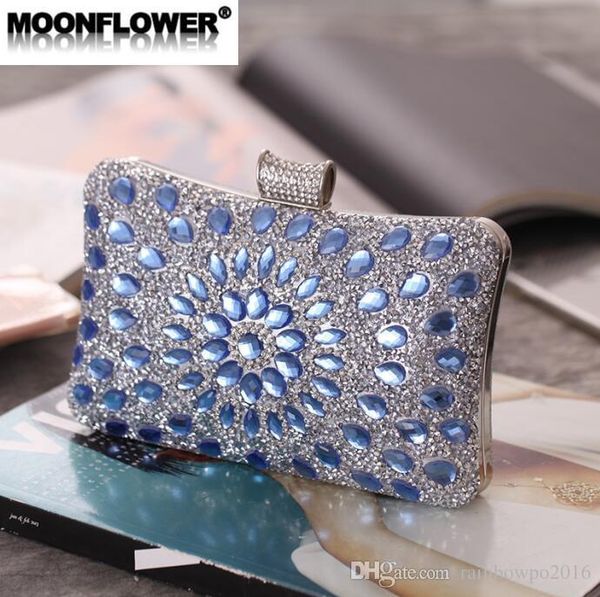 

wholesale brand women handbag high-end diamond chain bag exquisite glass diamond fashion hand bag banquet nightclub wedding dress bag