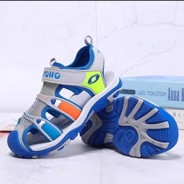 Childrens Boys Girls Outdoor Sport Shoes/ Closed Toe Kids Sports Sandals Girls Boys Sandals Summer Beach Sandals Beach Breathable Water Athletic Shoes/ Boys Girls Sandals for Toddler Kid