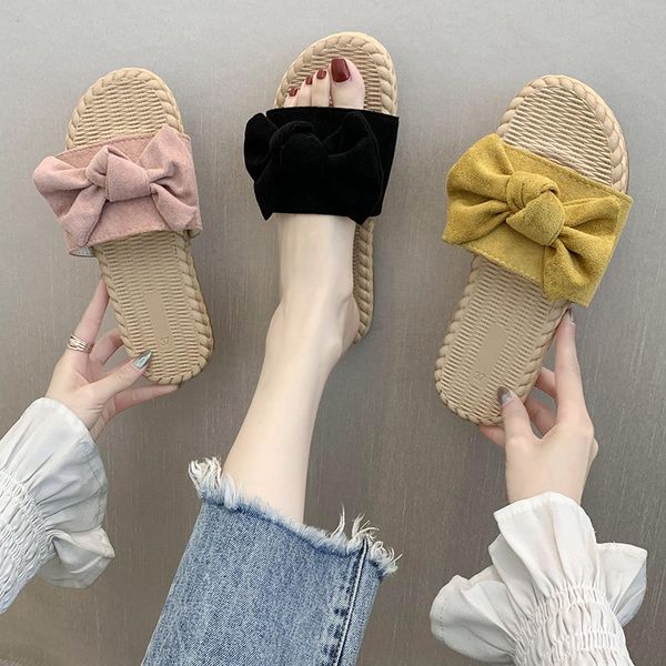 

wonder slippers ladies fashion ins tide summer anti-slip cute indoor household general four seasons household beach slippers, Black