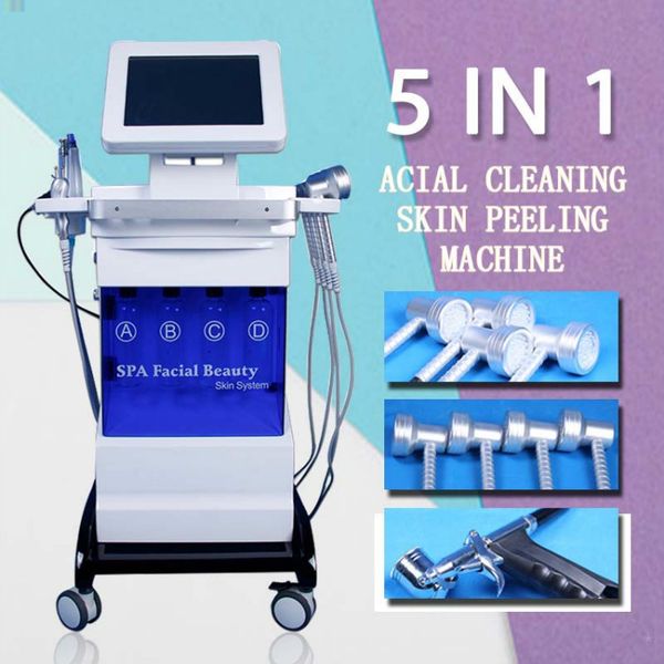 Pro 5 in 1 Wasser-Sauerstoff-Maschine, Diamant-Dermabrasion, schwarze Peeling-Maschine, Narbenentfernung, Hautverjüngung