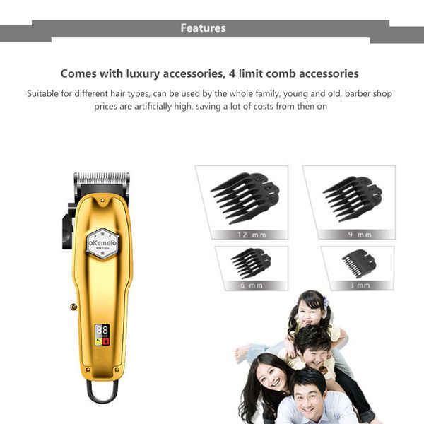 

kemei electric hair clipper km-1984 + pg wireless professional rechargeable female trimmer sweet07 zhhuu