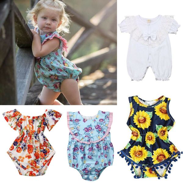 

girls toddler clothes cotton blend romper bodysuit jumpsuit summer outfits set