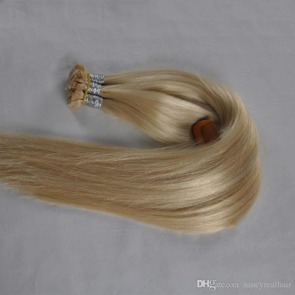 

300grams flat tip hair extensions 100% remy human keratin hair extensions, Black