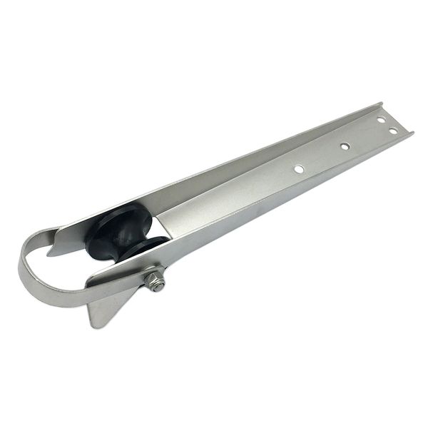 

boat bow anchor roller bracket fixed marine docking hardware 390mm silver