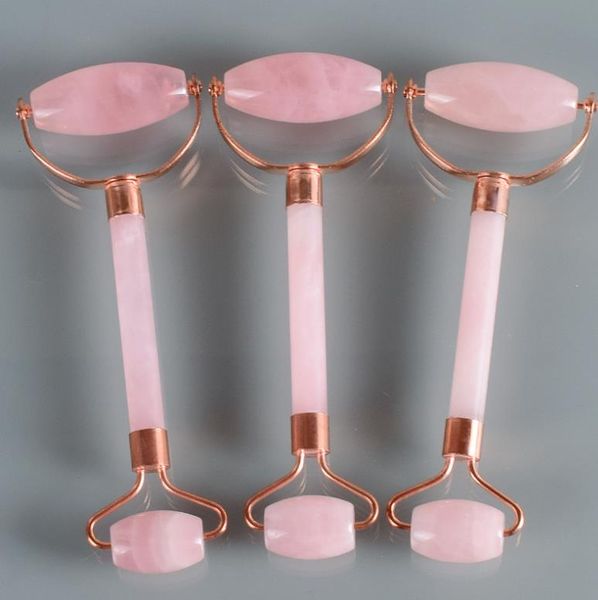 

anti-aging face jade roller massage natural beauty skin care crystal rose quartz facial massage roller health care tool
