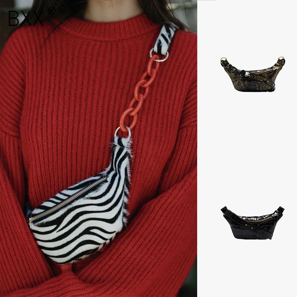 

bxx] crossbody bags for women brand designer bag 2019 brand designer acrylic chain snake zebra messenger chest waist bag hj149