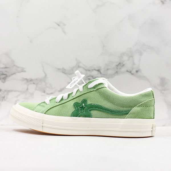 

2019 tyler the creator x one star ox golf le fleur fashion designer sneakers casual shoes for skateboarding sport shoes for mens women t07, Black