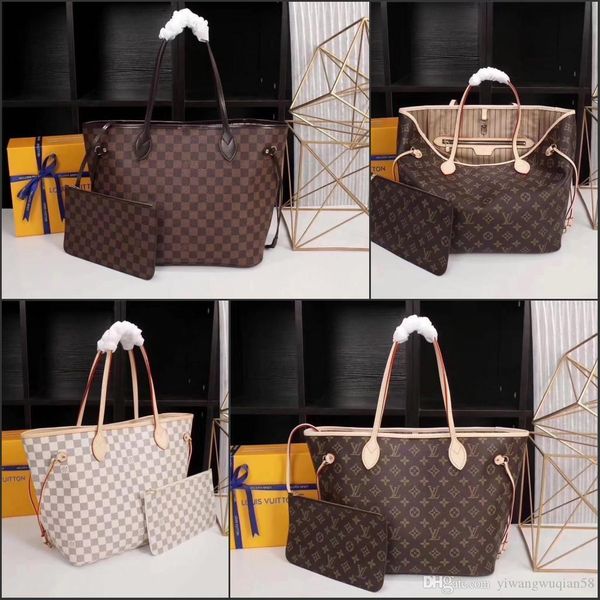 

Новая хозяйственная сумка женская кожа NEVERFULL Louis Vuitton LV сумки наплечные сумки Messenger сумки Tote клатч M40156