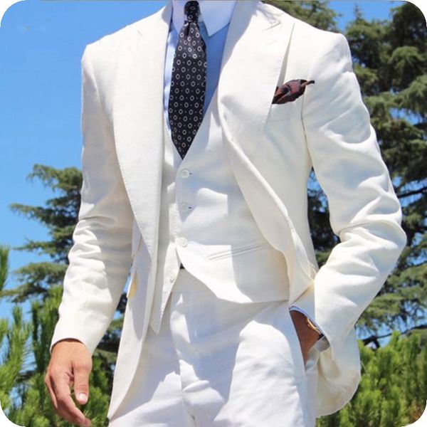 

casual ivory men suits for wedding groomsmen blazers prom party slim fit groom tuxedos 3piece latest coat pant designs trajes de hombre, Black;gray