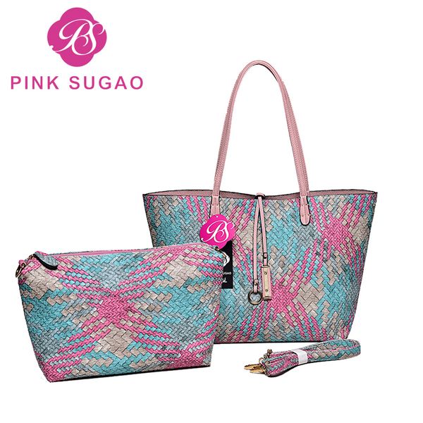 

Pink sugao tote bag designer handbags women pu leather handbag fashion famous brand purse Sac à main messenger crossbody shoulder bag