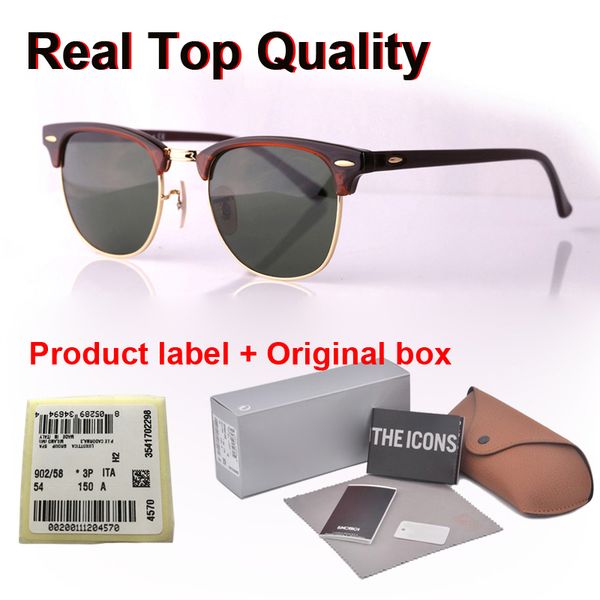 

brand designer sunglasses men women plank frame metal hinge mirror glass lens cat eye sun glasses with retail box and label, White;black