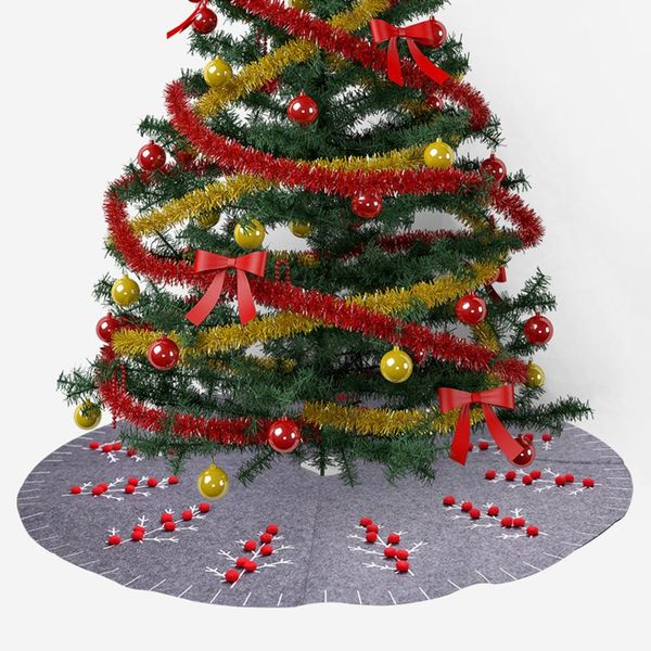 

1pc christmas tree skirts 120cm carpet merry christmas decoration for home natal felt tree skirts new year decoration
