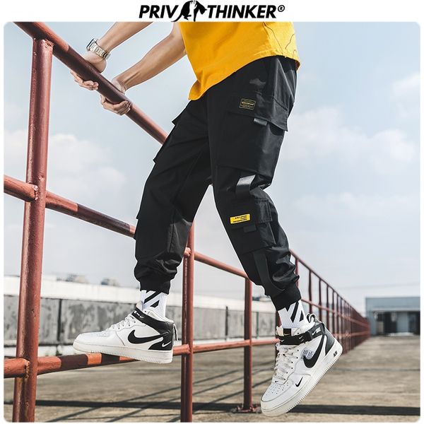 

men spring safari style loose 2020 harem pants mens loose japan joggers male korean pockets trousers fashions pants, Black