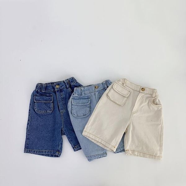 

2020 new arrival girls boys denim shorts summer kids shorts 1-6 years qa751, Black