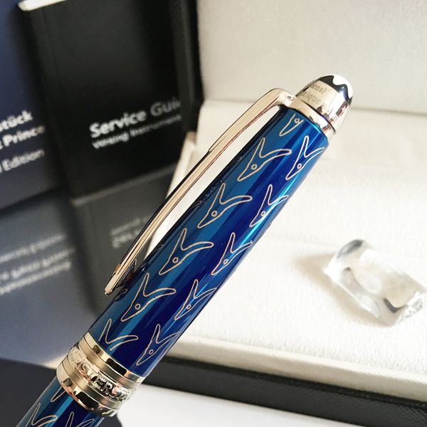 

famous pen petit prince classique germany mb ballpoint pens little prince classic 163 pen for gift, Blue;orange