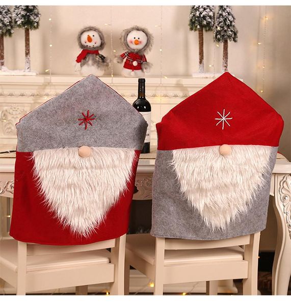 

christmas decoration chair cover santa chair back covers dinner chair cap sets christmas home party decorations fa3264