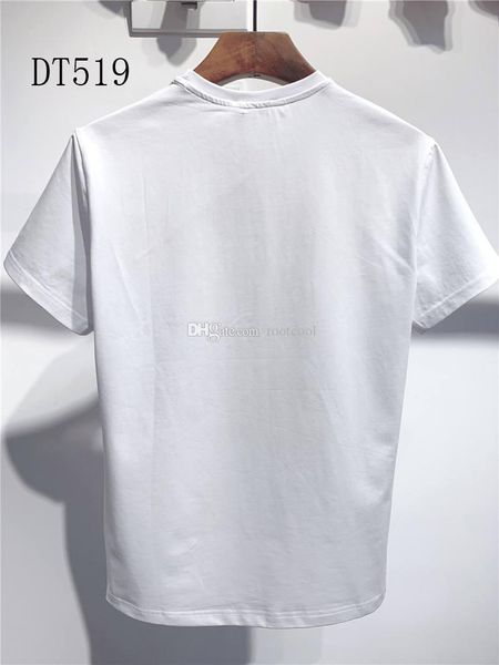 

ss20 new arrival d2 clothing men's t-shirts print street dress tees short sleeve -3xl dt519, White