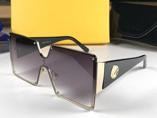 

Women brand fa hion de igner ungla e 0369 big quare framele imple monolithic tyle gla e uv400 len protection eyewear