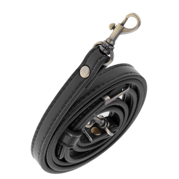 

black pu leather handbag shoulder bag strap adjustable handle bag replacement accessories for handbag diy crafts supplies