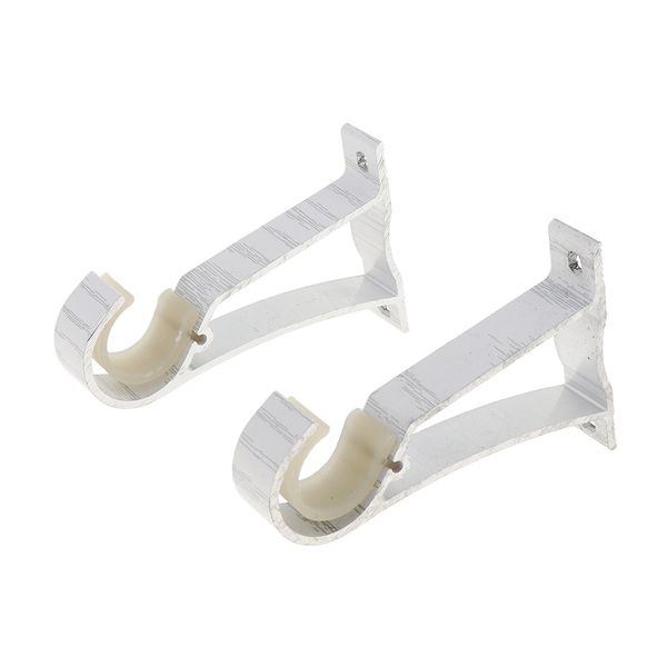 

2pcs алюминиевый сплав роман поляк занавес одноместный кронштейн верхняя сторона конной окна декор