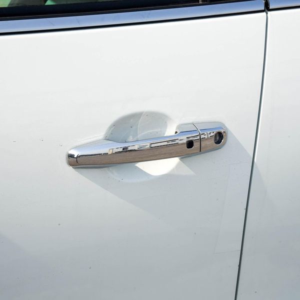 

car styling 8pcs abs chromed exterior car door handles cover trim for mitsubishi pajero montero shogun sport 2016 2017 2018