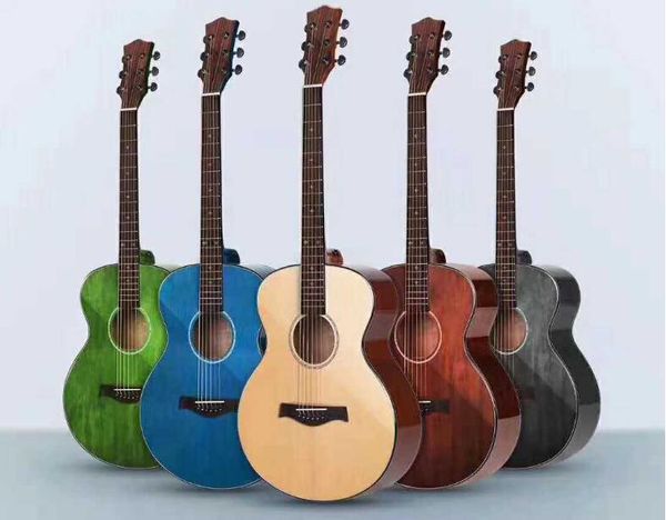 

красивая 41-дюймовая акустическая гитара 36-дюймовый путешествия шпон гитара рука руб цвет лица одного фортепиано