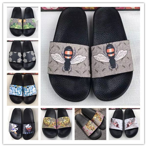 

european and american fashion men and women outdoor slippers beach leisure sandals summer walking slippers household animal slippers, Black;red