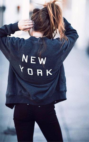 

fashion spring women sweatshirt winter casual cool hoodies zipper sweatshirt streetwear hooded pullover coats, Black